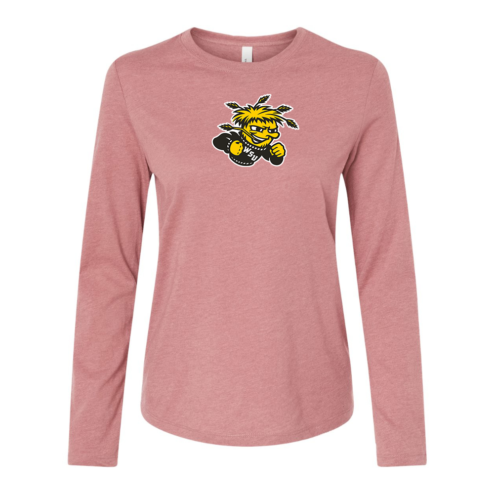 BELLA CANVAS Women’s Wichita State Shockers Jersey Long Sleeve Tee